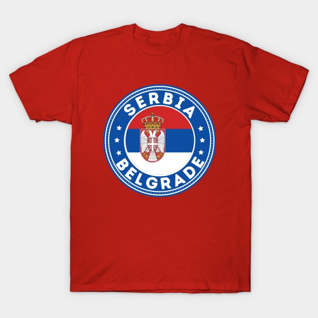 Belgrade T-Shirt by footballomatic